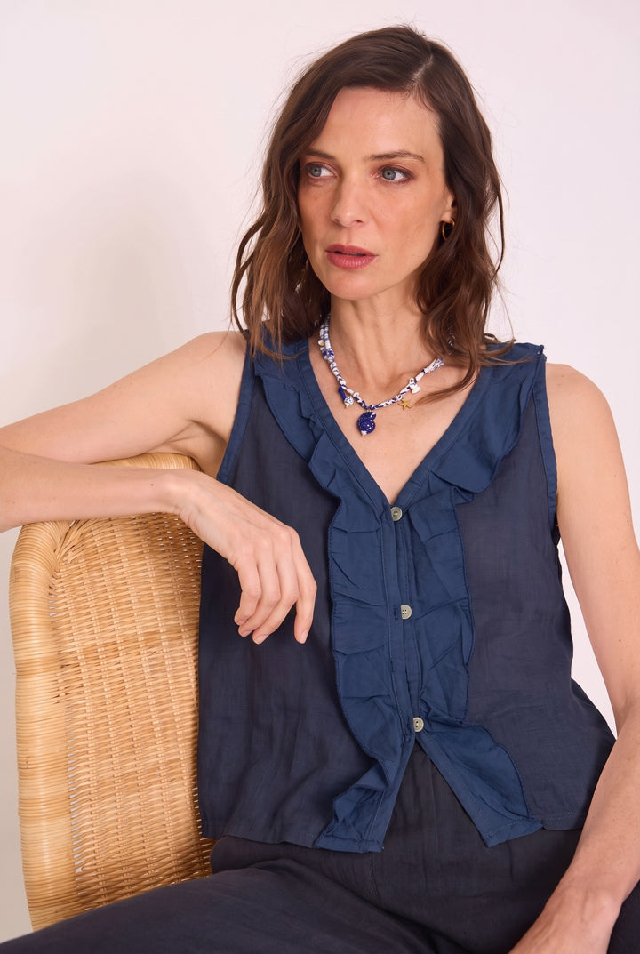 Blusa Alba azul
