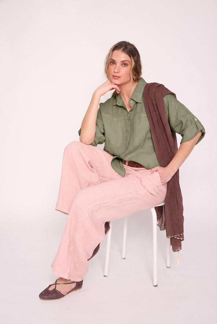 Blusa Amparo verde militar
