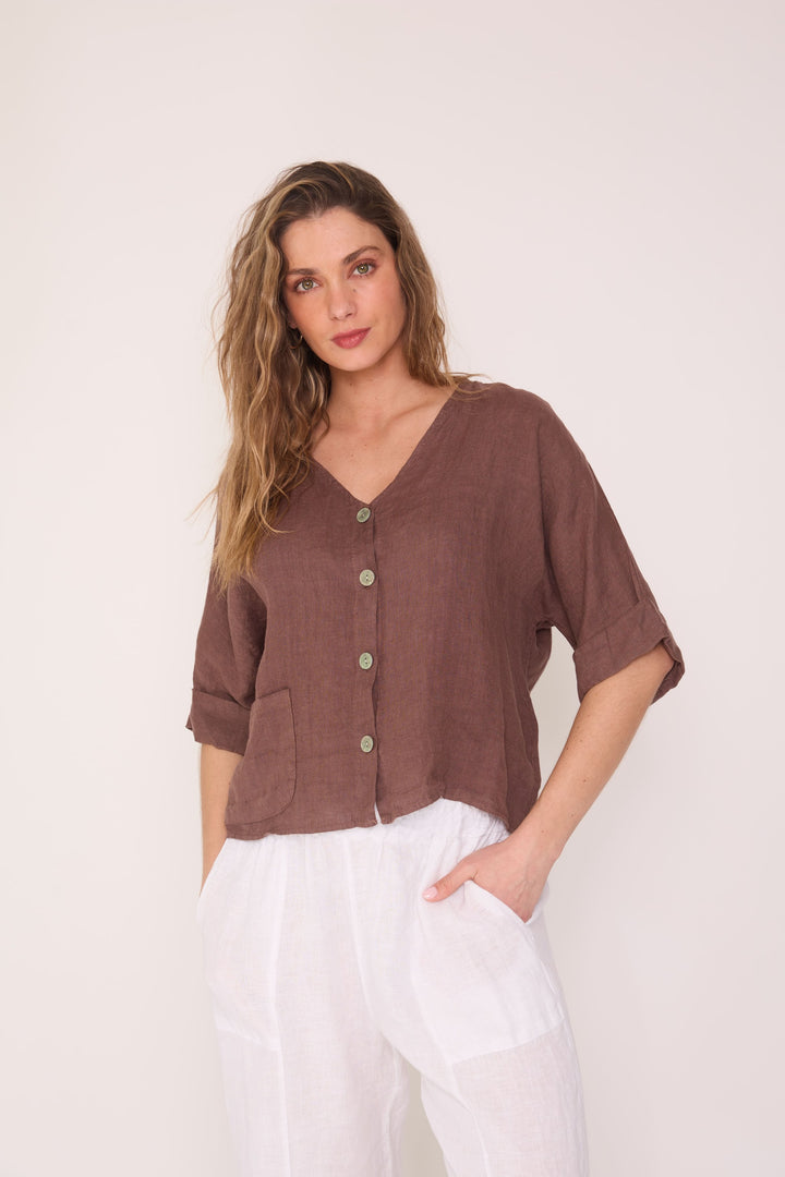 Blusa Andrea café