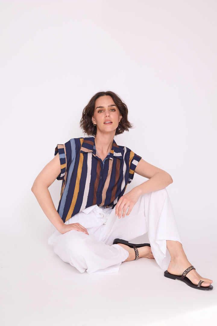 Blusa Aurora azul