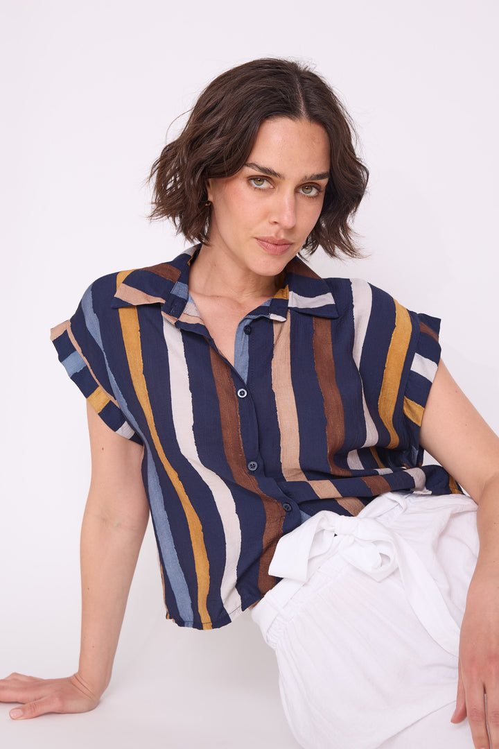 Blusa Aurora azul