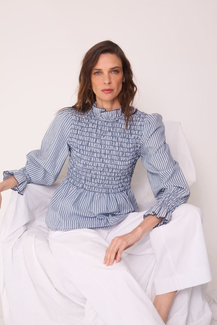 Blusa Belén celeste