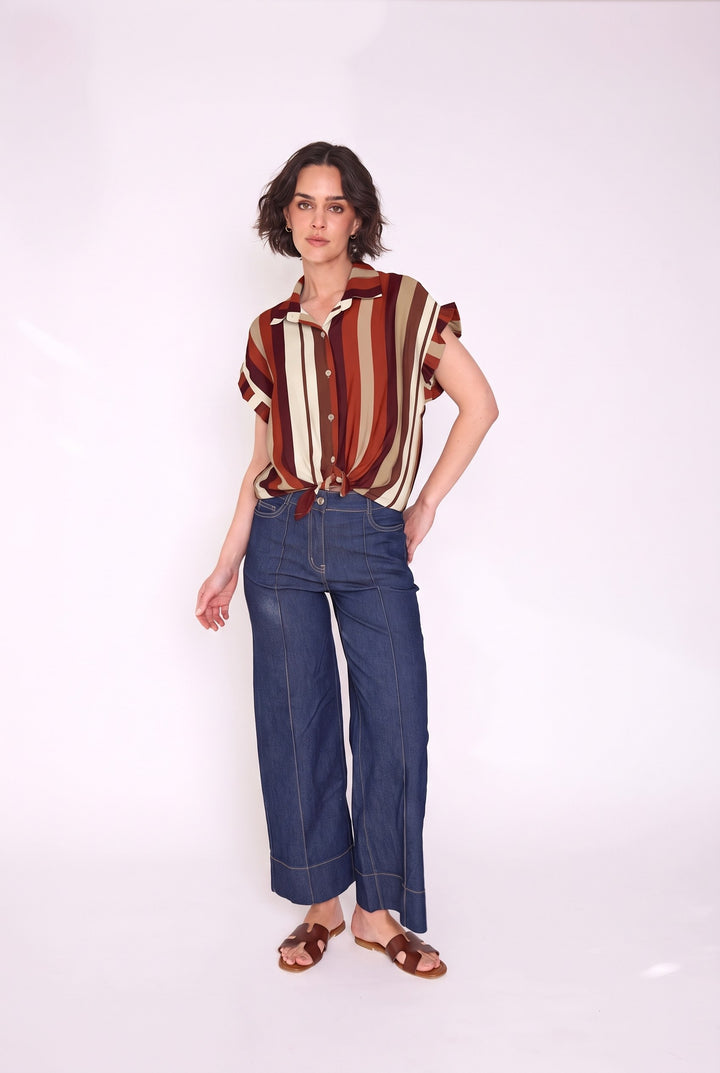 Blusa Carla burdeo