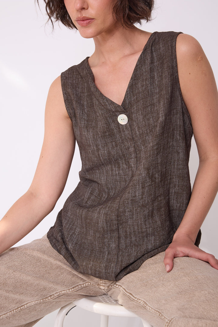 Blusa Carolina café