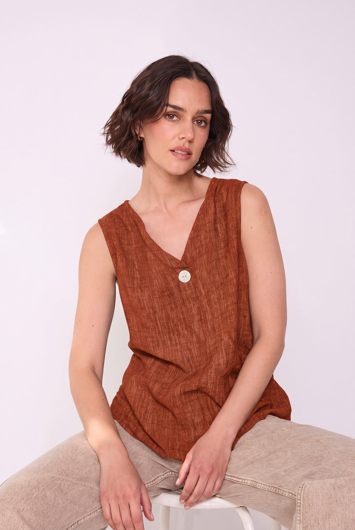 Blusa Carolina terracota