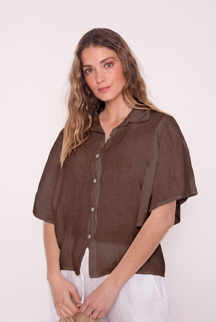 Blusa Claudia café