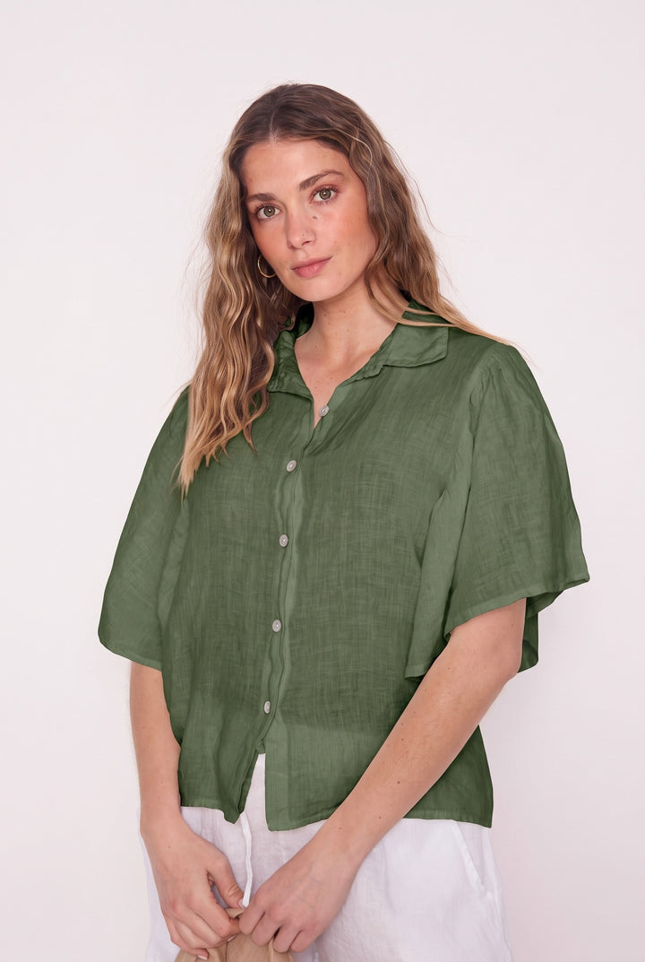 Blusa Claudia verde militar