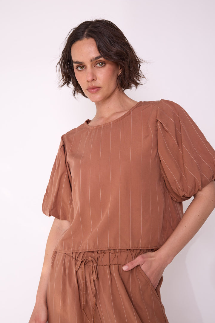 Blusa Constanza terracota