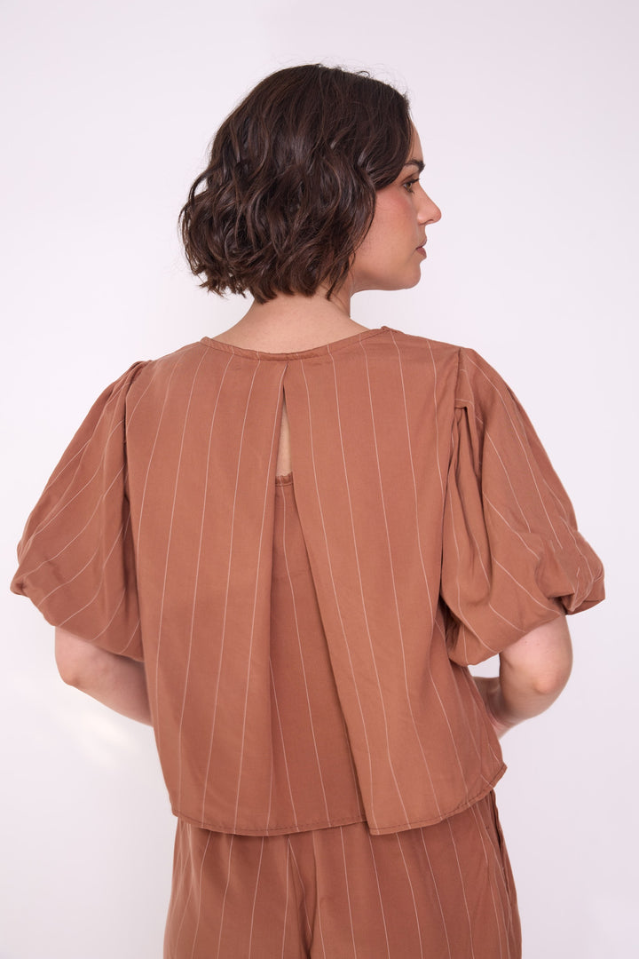 Blusa Constanza terracota