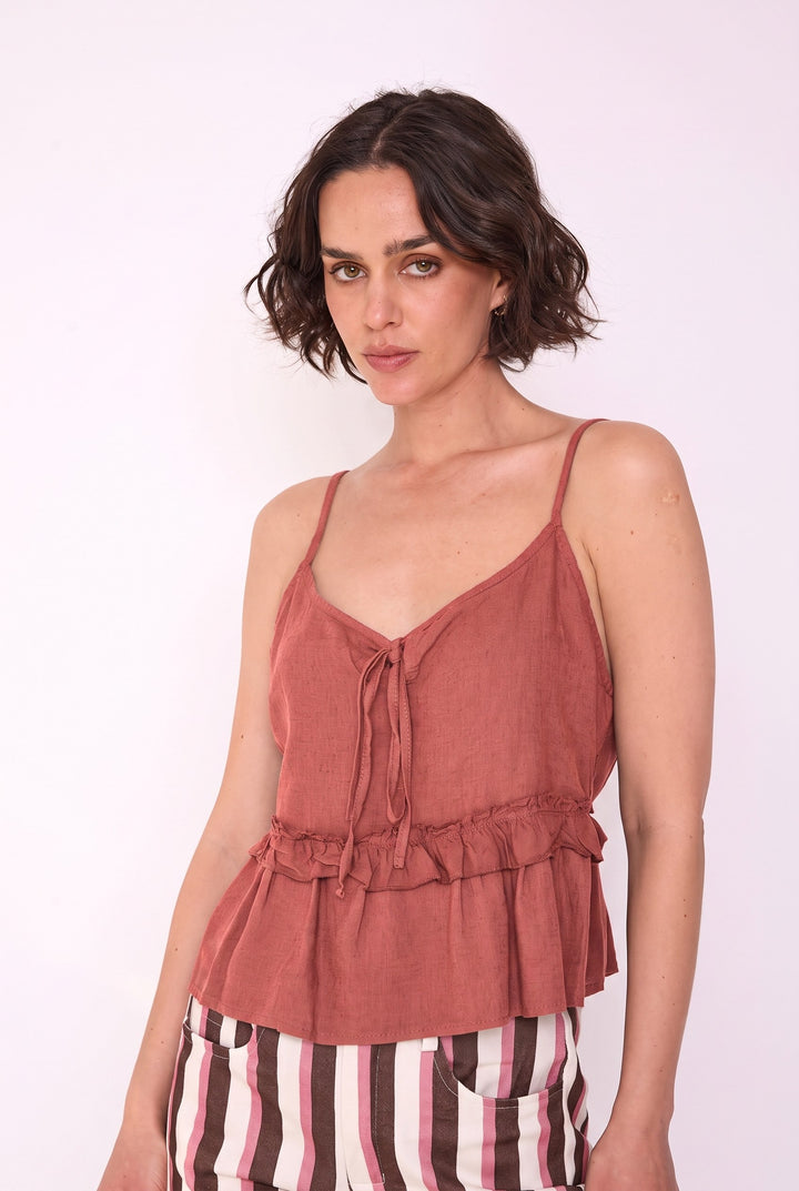 Blusa Consuelo coral