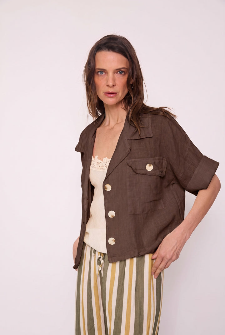 Chaqueta Alicia café