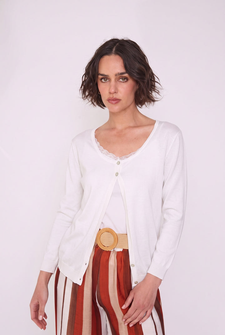Chaqueta Begonia blanco