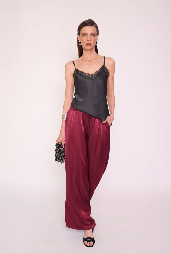 Pantalón Amalia burdeo