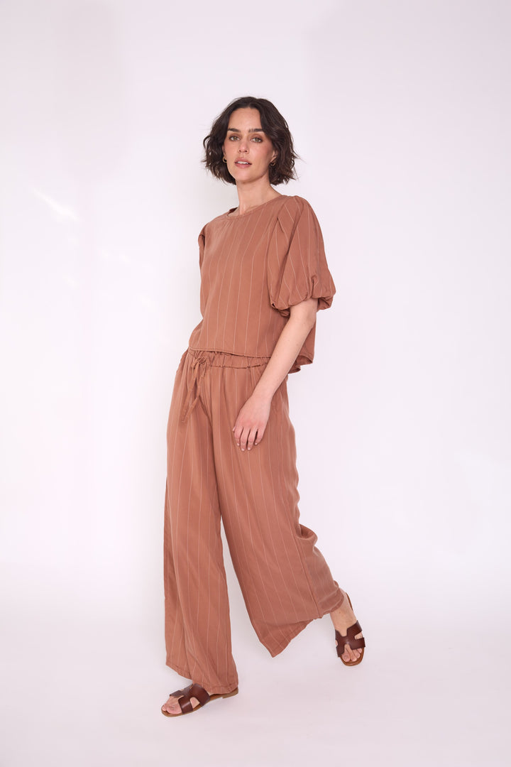 Pantalón Dominga terracota
