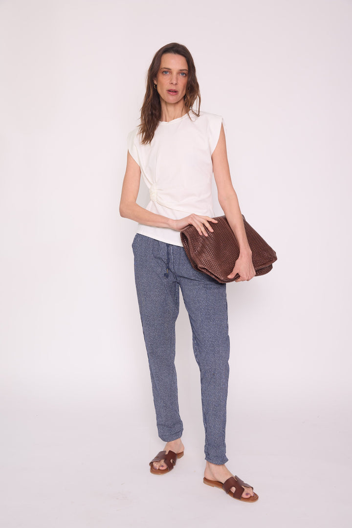 Pantalón Flora azul