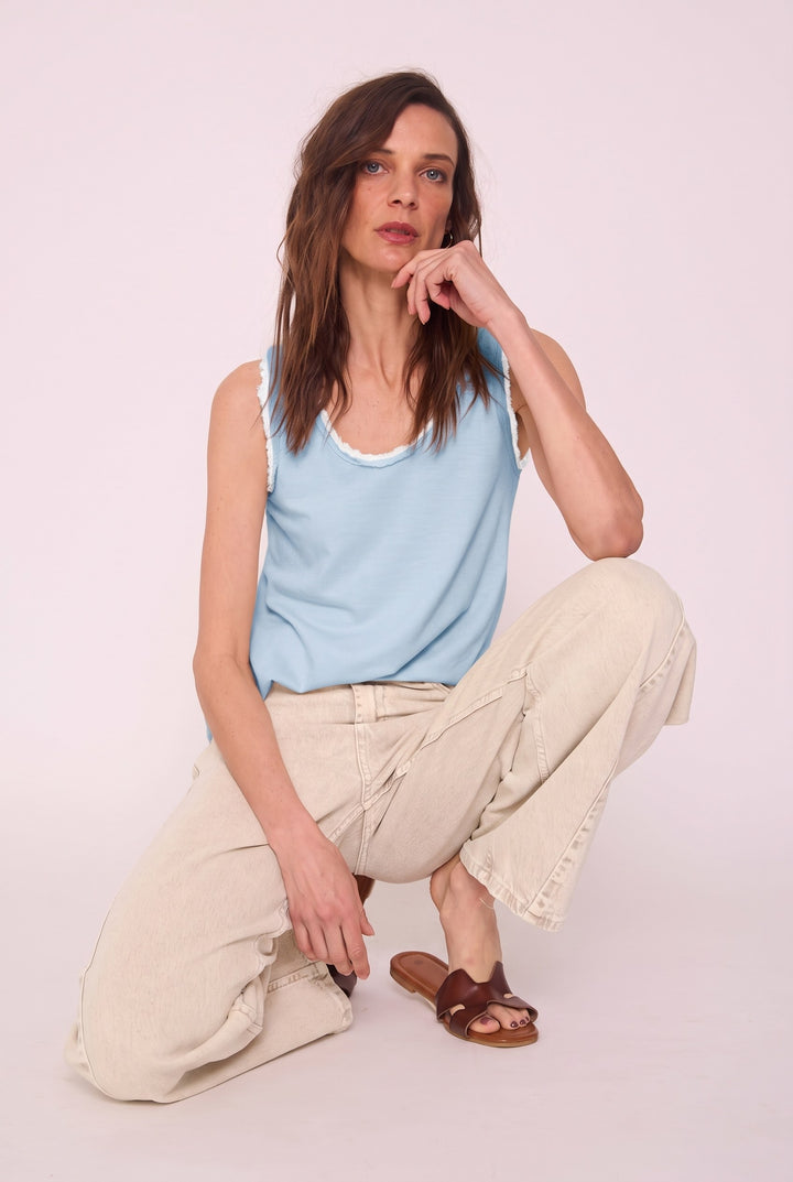 Polera Amalia celeste