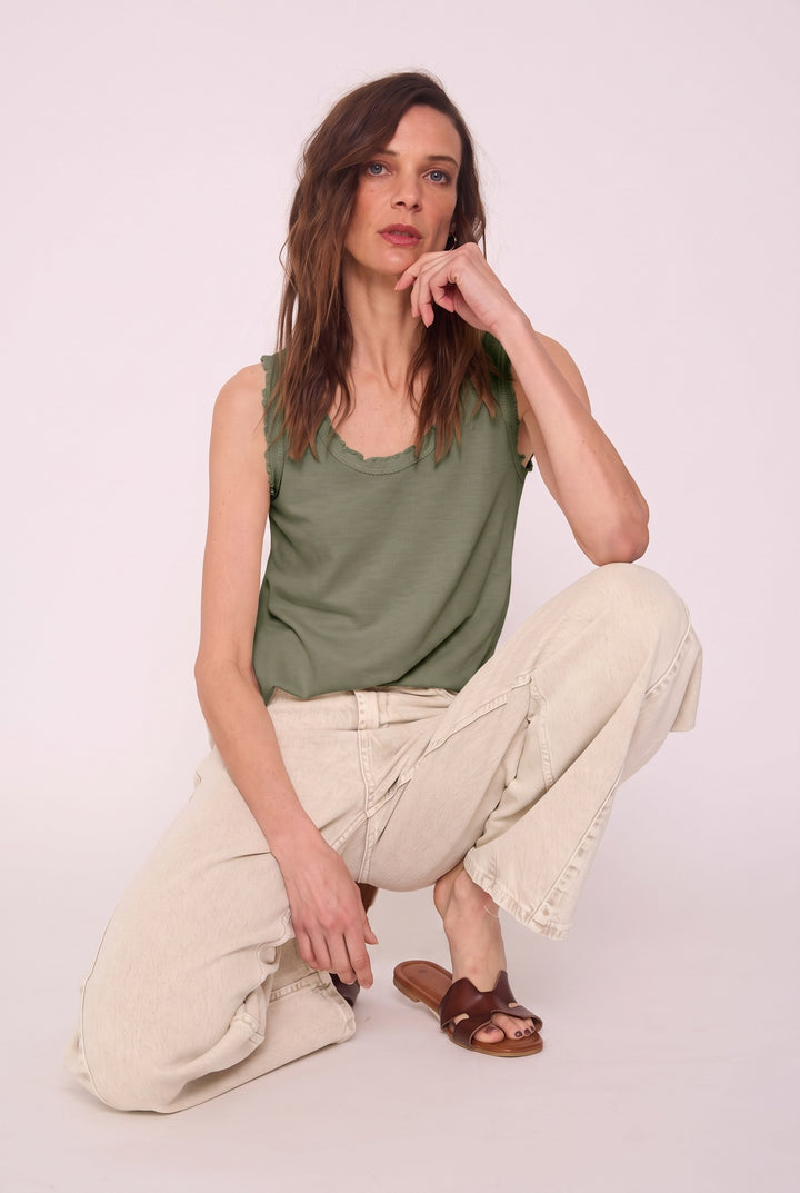 Polera Amalia verde militar