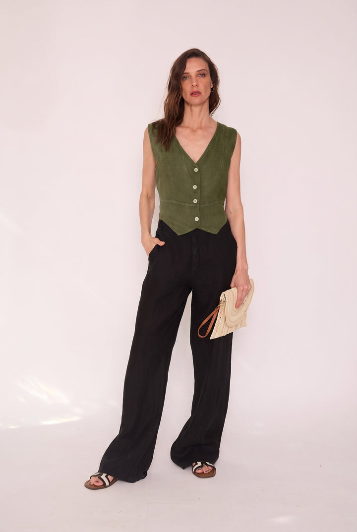 Polera Ariela verde militar