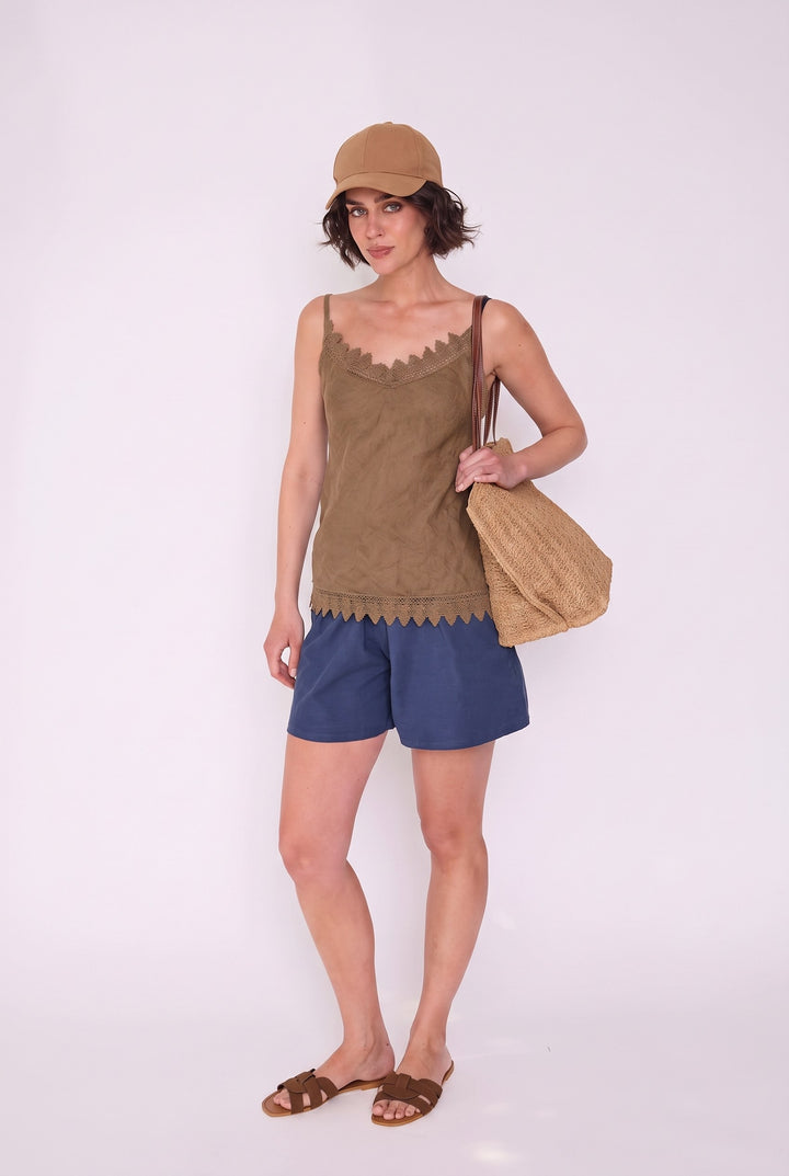 Polera Belén camel