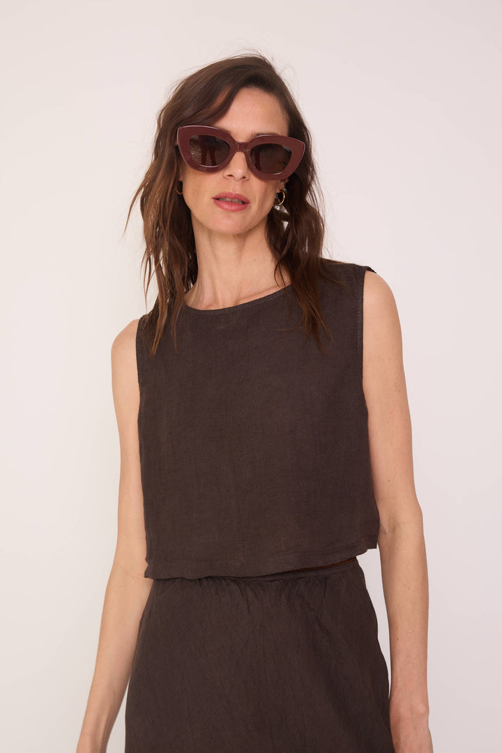 Polera Catalina café