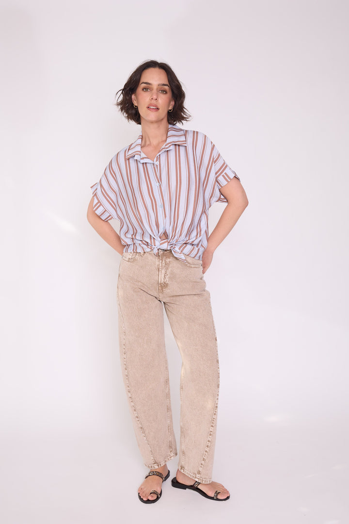 Polera Claudia celeste