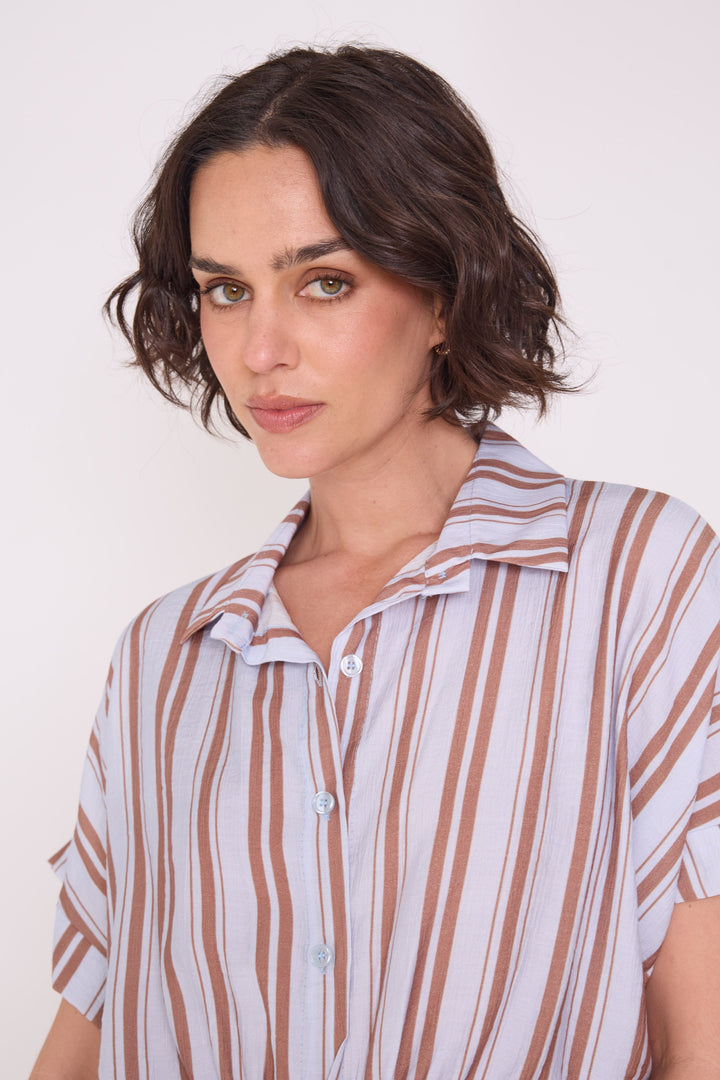Polera Claudia celeste