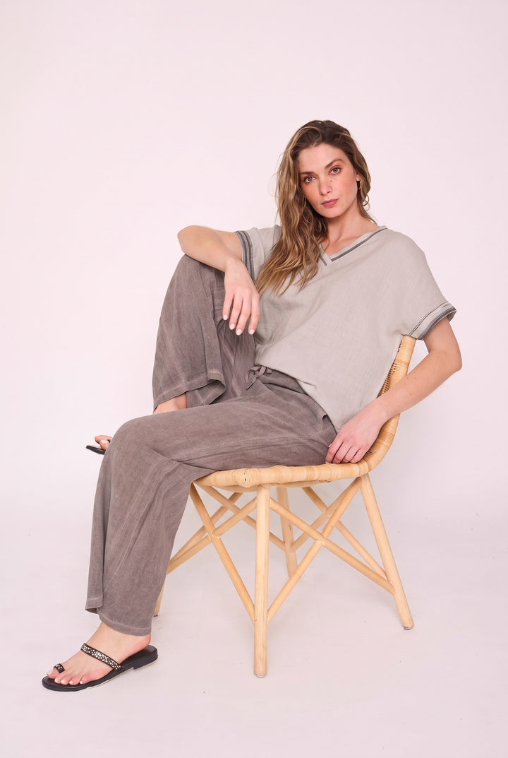 Polera Colomba café