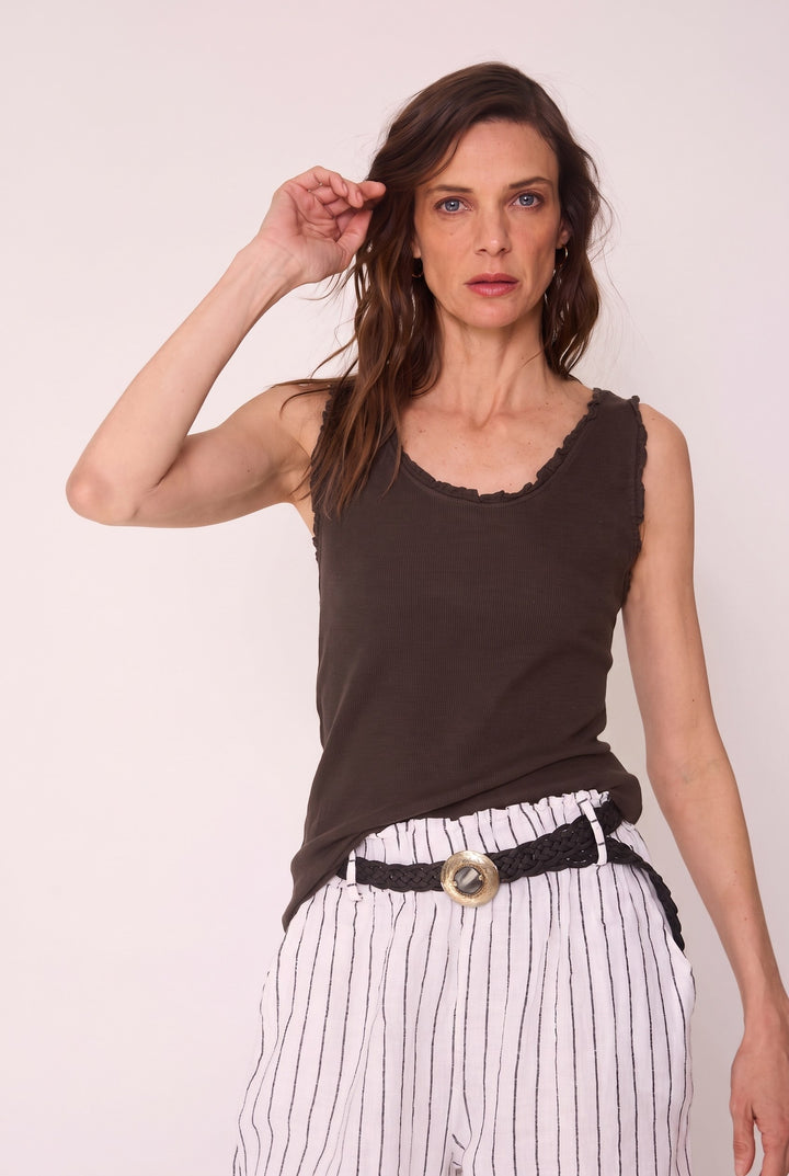 Polera Emilia café