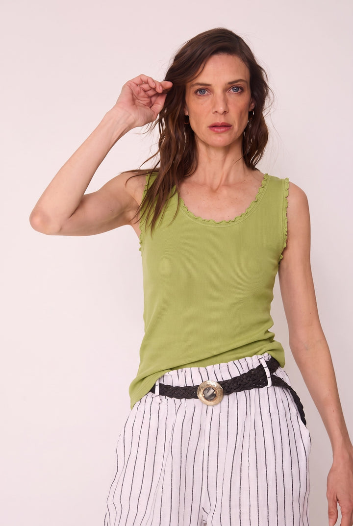 Polera Emilia pistacho