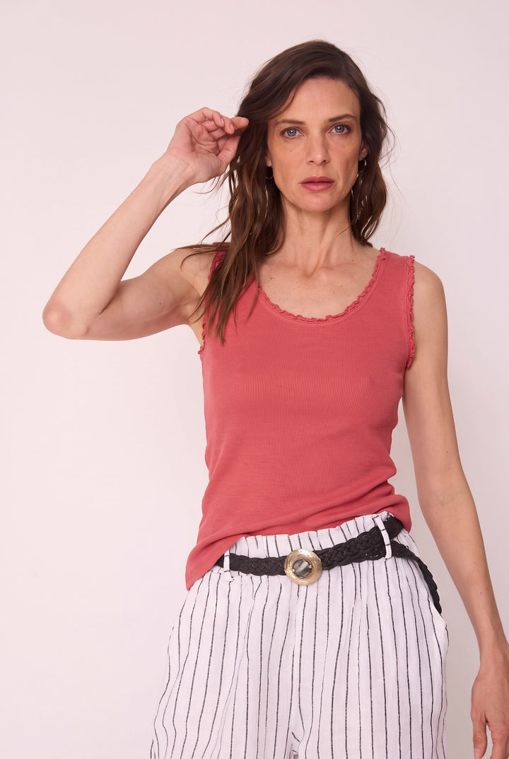 Polera Emilia terracota