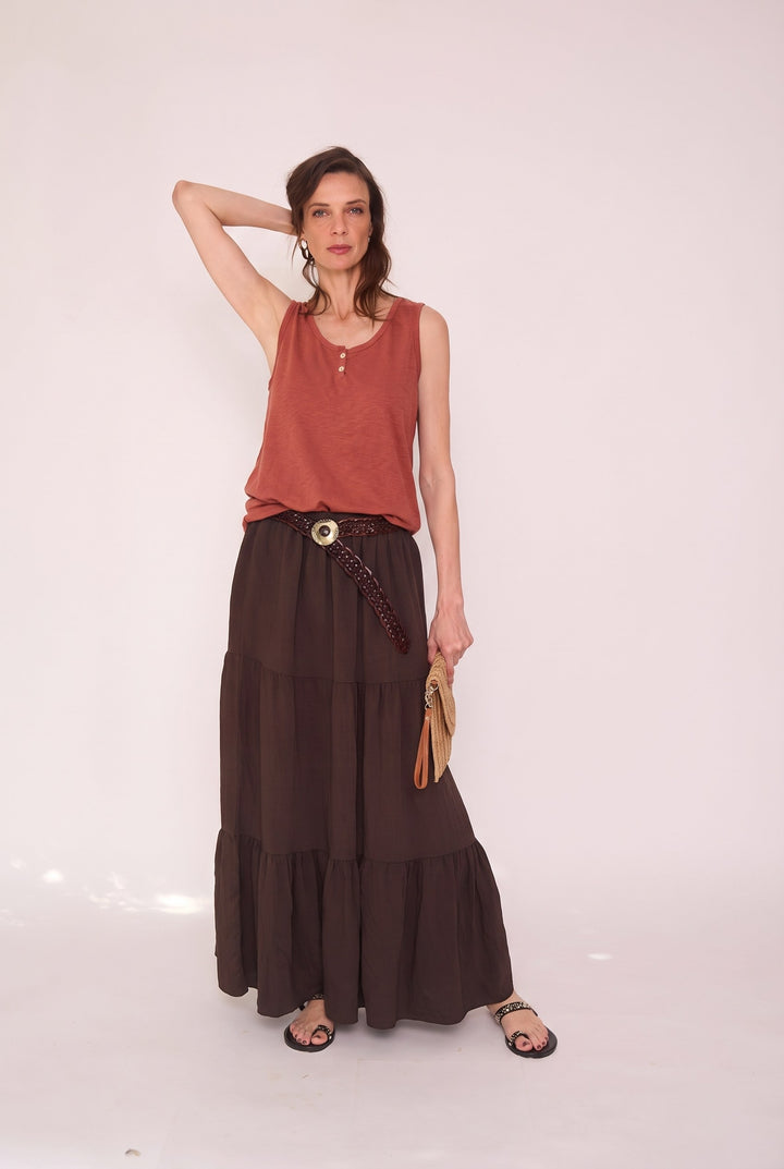 Polera Fátima terracota