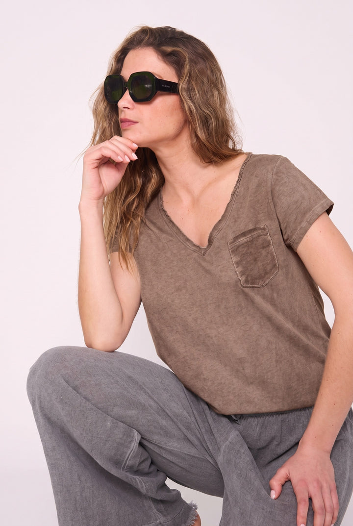 Polera Fernanda café