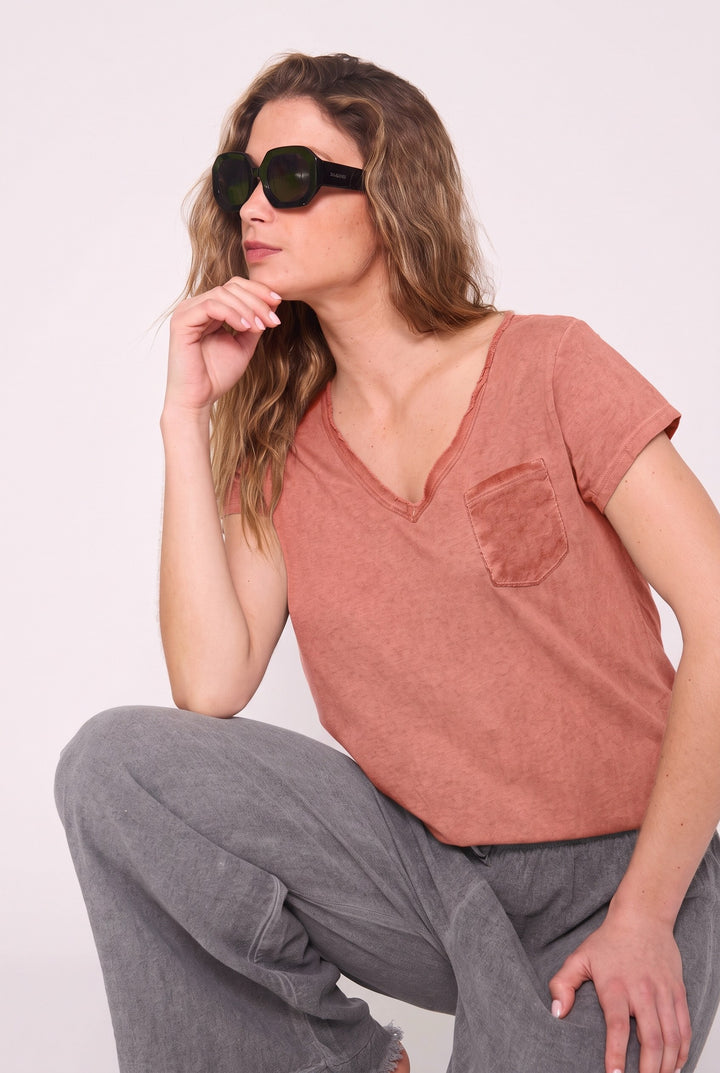 Polera Fernanda damasco