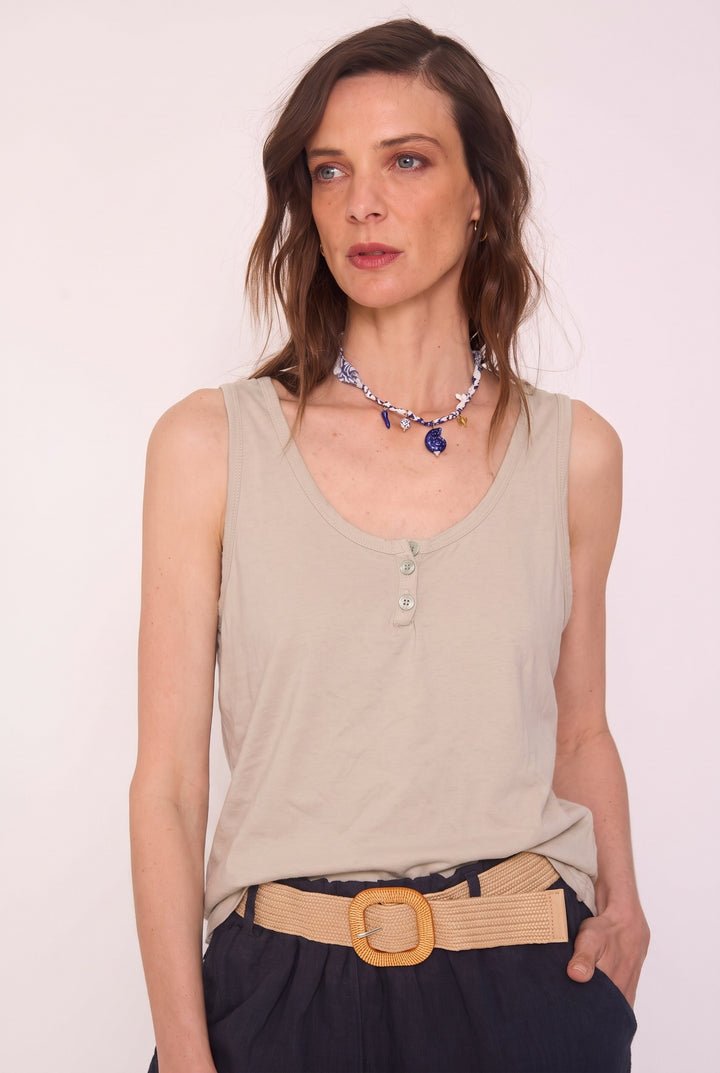 Polera Gabriela beige
