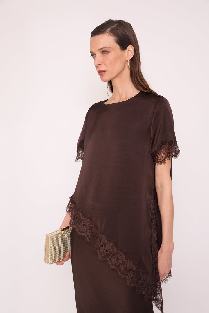 Polera Gracia café