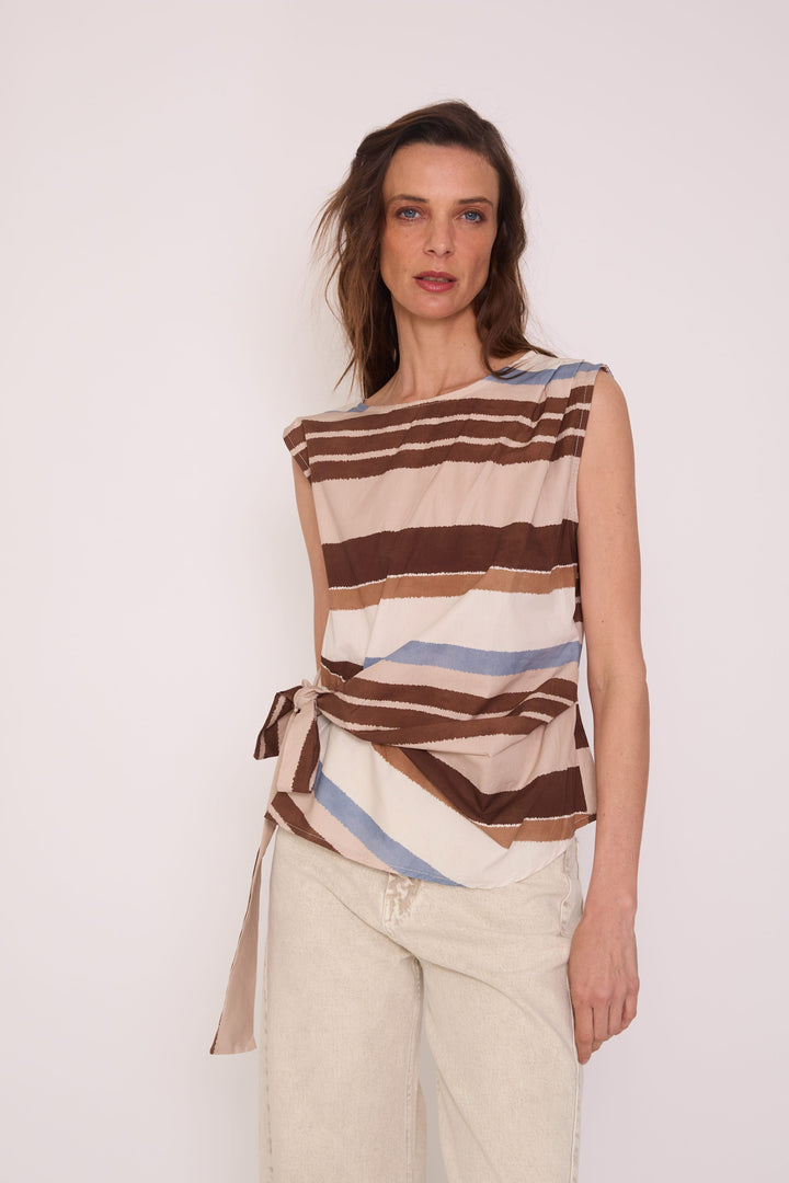 Polera Isidora beige
