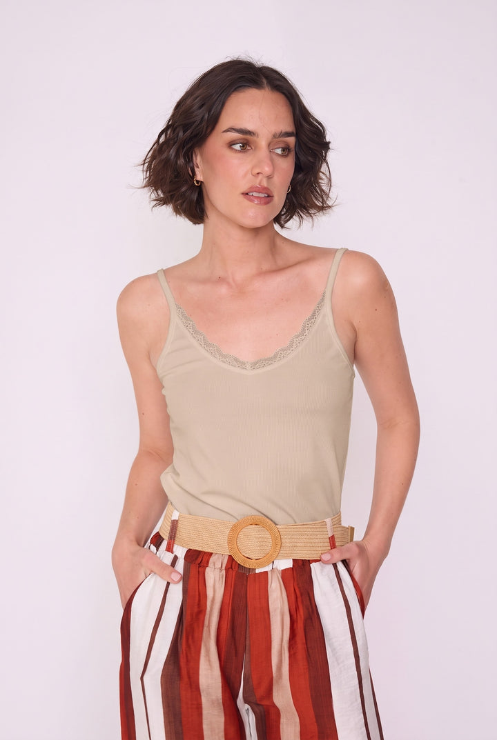 Polera Julieta beige
