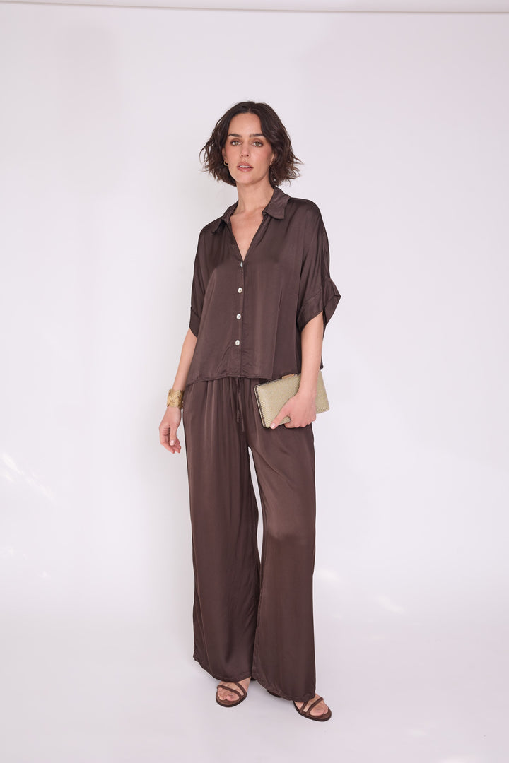 Polera Lorenza café