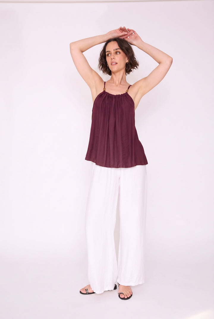 Polera Macarena burdeo