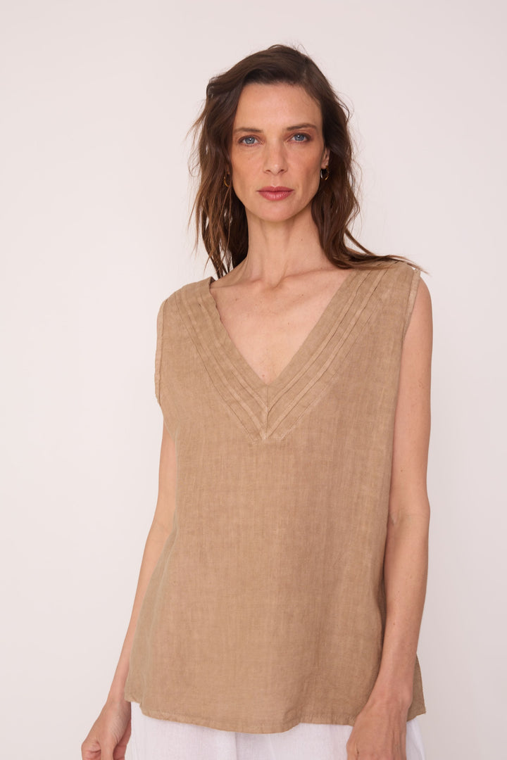 Polera Magdalena beige