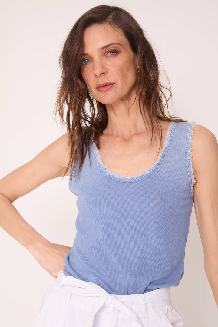 Polera María celeste
