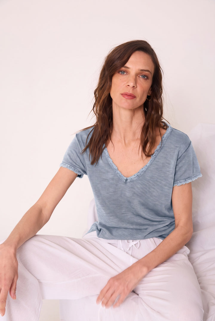Polera Mariana celeste