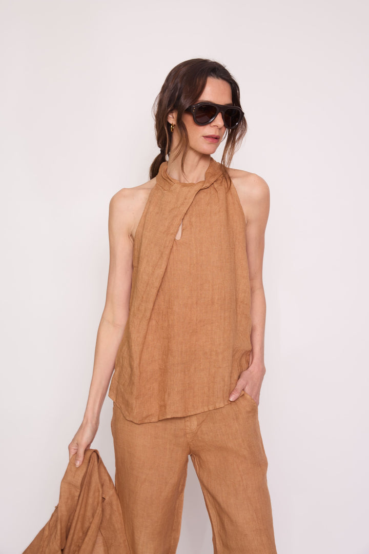 Polera Monica camel