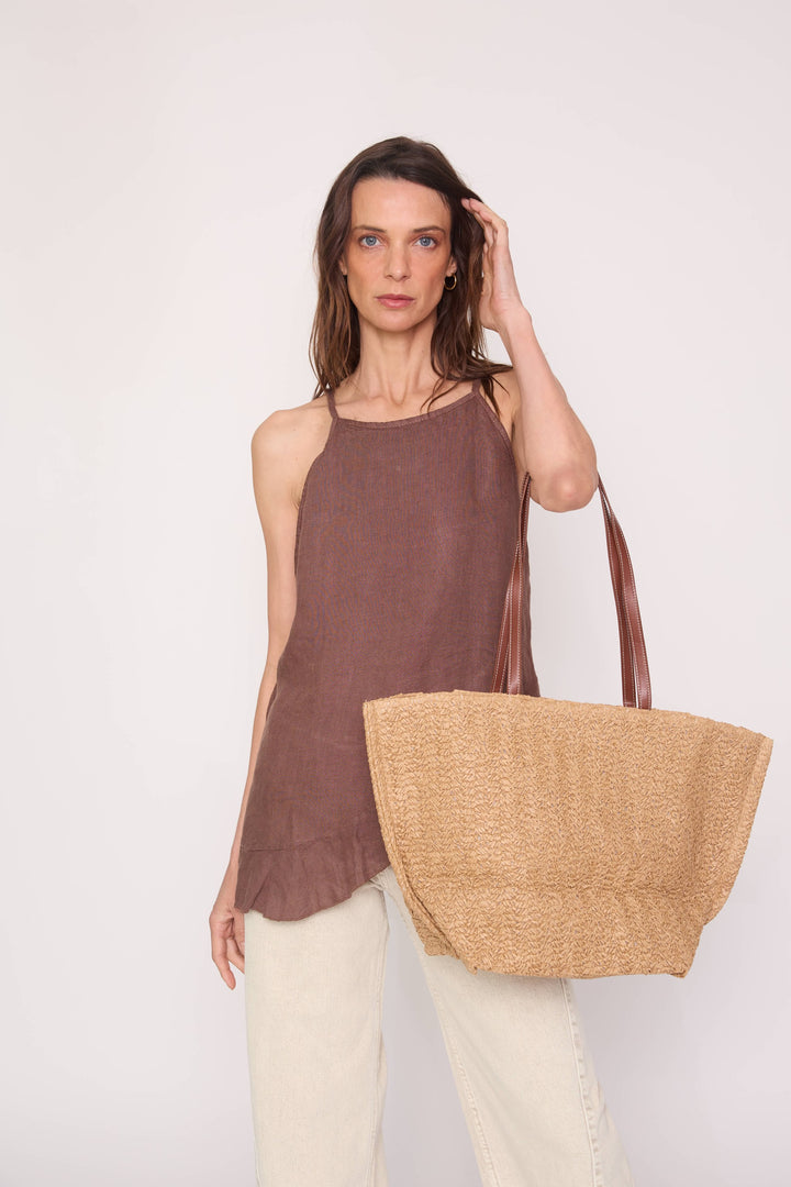 Polera Nicole café
