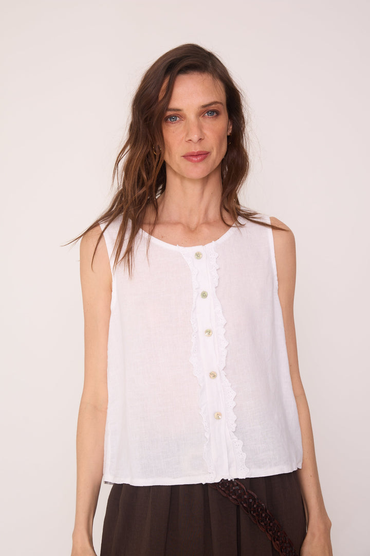 Polera Pascal blanco