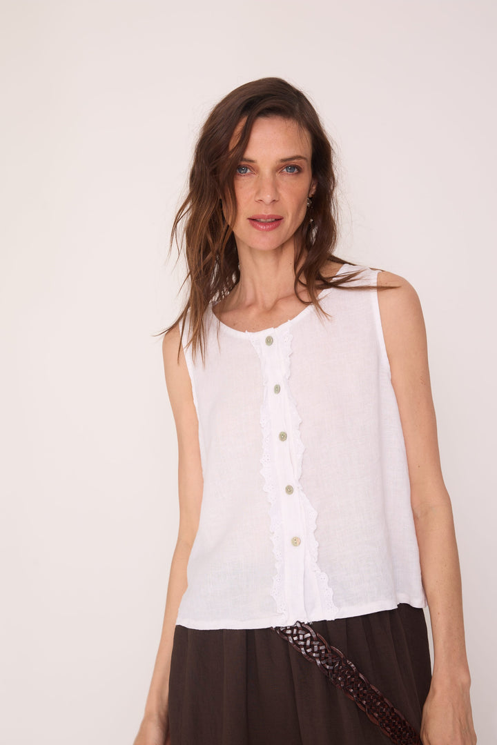 Polera Pascal blanco