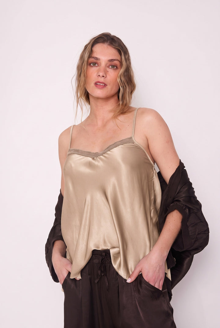 Polera Paula beige