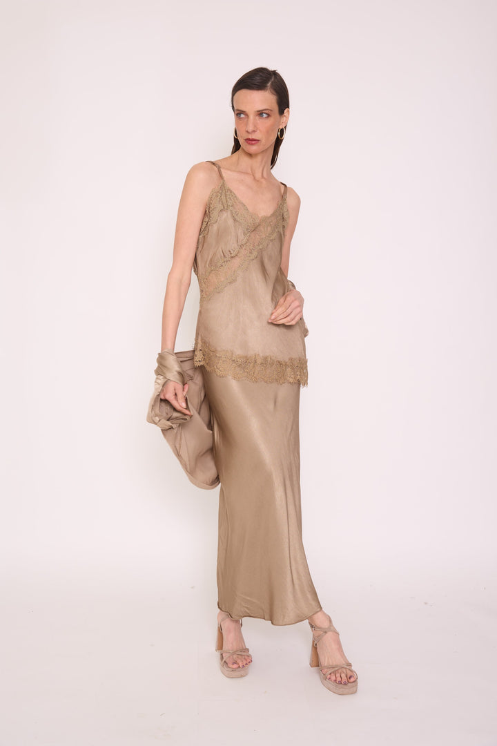 Pollera Adriana camel