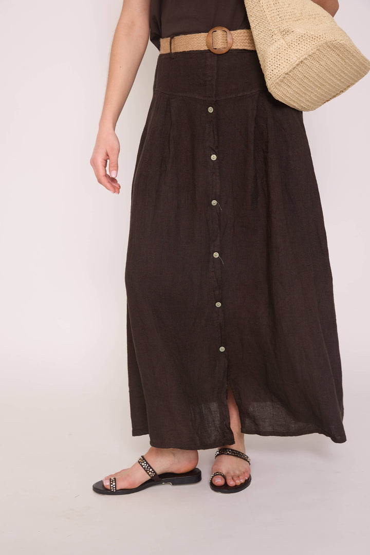 Pollera Alicia café