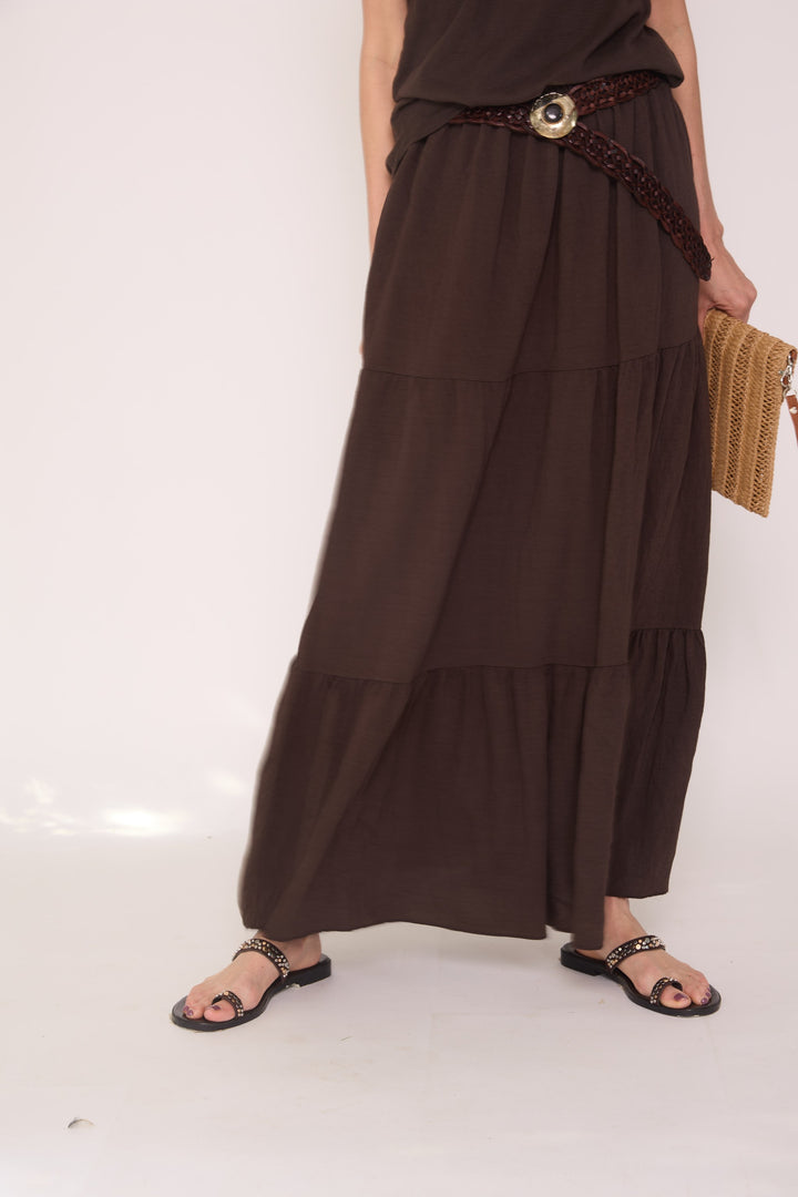 Pollera Amanda café